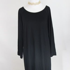 BOBEAU NWT Black 3/4 Sleeve Sheath Dress